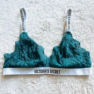 Victoria's Secret Lace Bralette Green M